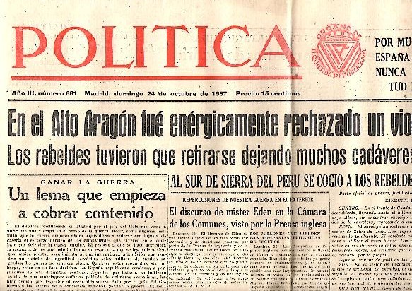 POLITICA. AÑO III. N. 681. 24-OCTUBRE-1937.