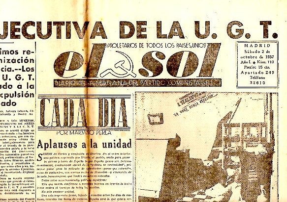EL SOL. DIARIO DE LA MAÑANA DEL PARTIDO COMUNISTA DE …