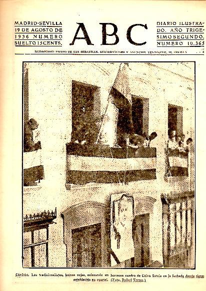 ABC. DIARIO ILUSTRADO. AÑO XXXII. N. 10365. 19-AGOSTO-1936.
