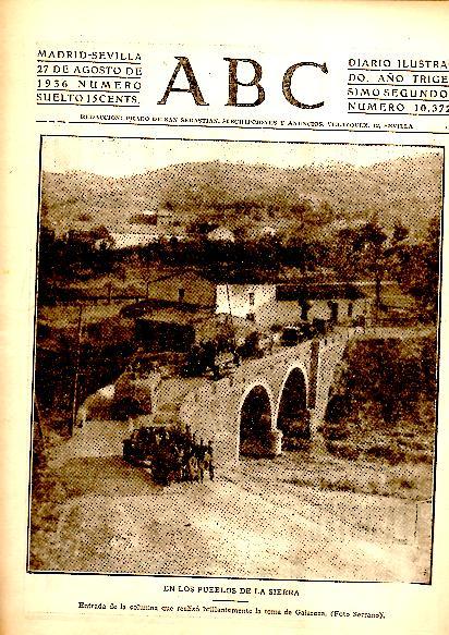ABC. DIARIO ILUSTRADO. AÑO XXXII. N. 10372. 27-AGOSTO-1936.
