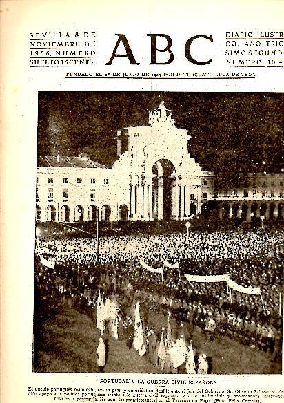 ABC. DIARIO ILUSTRADO. AÑO XXXII. N. 10435. 8-NOVIEMBRE-1936.