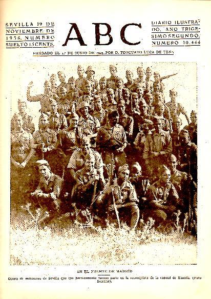 ABC. DIARIO ILUSTRADO. AÑO XXXII. N. 10444. 19-NOVIEMBRE-1936.