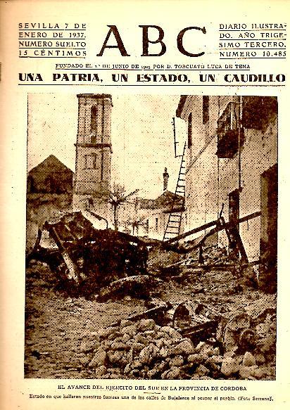ABC. DIARIO ILUSTRADO. AÑO XXXIII. N. 10485. 7-ENERO-1937.