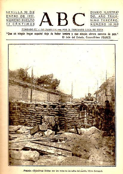 ABC. DIARIO ILUSTRADO. AÑO XXXIII. N. 10505. 30-ENERO-1937.