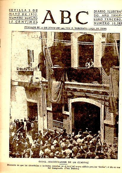 ABC. DIARIO ILUSTRADO. AÑO XXXIII. N. 10583. 2-MAYO-1937.
