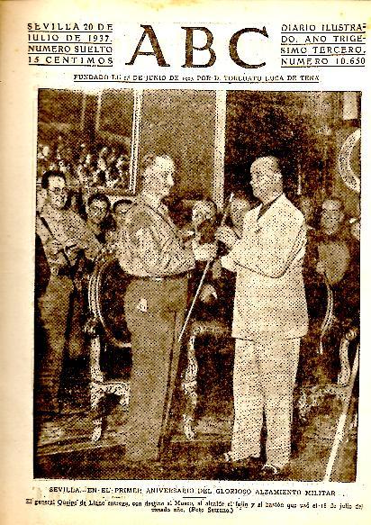 ABC. DIARIO ILUSTRADO. AÑO XXXIII. N. 10650. 20-JULIO-1937.