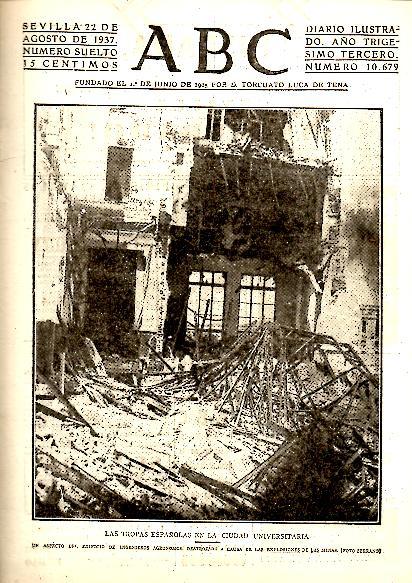 ABC. DIARIO ILUSTRADO. AÑO XXXIII. N. 10679. 22-AGOSTO-1937.