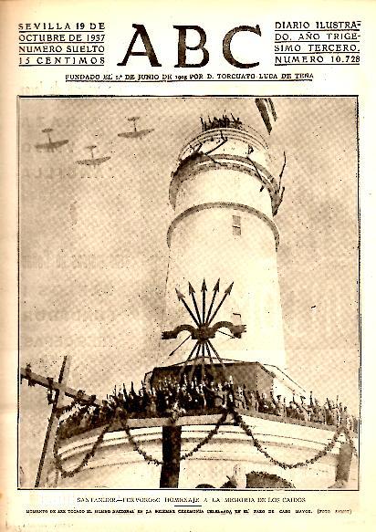 ABC. DIARIO ILUSTRADO. AÑO XXXIII. N. 10728. 19-OCTUBRE-1937.