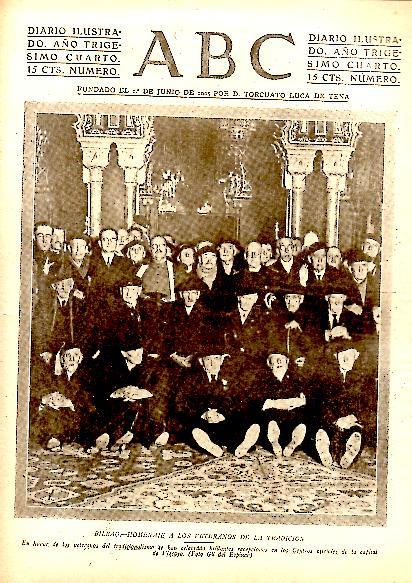 ABC. DIARIO ILUSTRADO. AÑO XXXIV. N. 10798. 8-ENERO-1938.