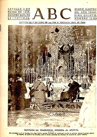 ABC. DIARIO ILUSTRADO. AÑO XXXV. N. 11105. 4-ENERO-1939.