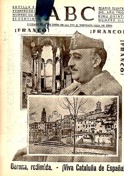 ABC. DIARIO ILUSTRADO. AÑO XXXV. N. 11133. 5-FEBRERO-1939.