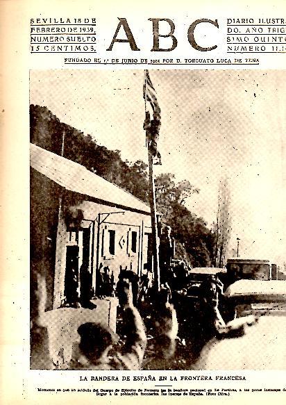 ABC. DIARIO ILUSTRADO. AÑO XXXV. N. 11144. 18-FEBRERO-1939.