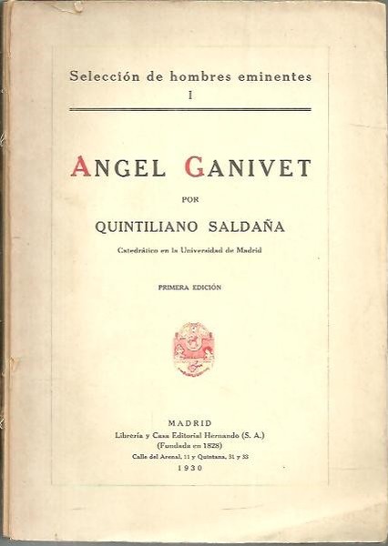 ANGEL GANIVET.