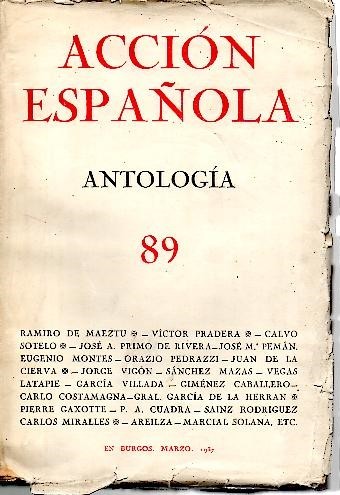 ACCION ESPAÑOLA. ANTOLOGIA.