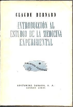 INTRODUCCION AL ESTUDIO DE LA MEDICINA EXPERIMENTAL.