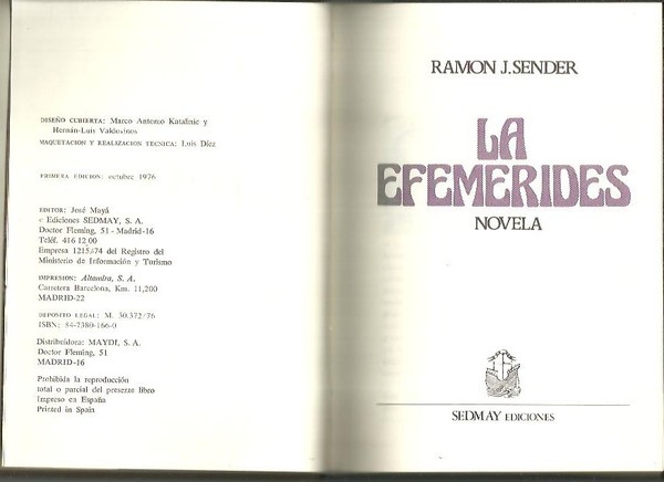 LA EFEMERIDES.