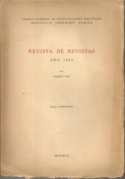 REVISTA DE REVISTAS. AÑO 1945.