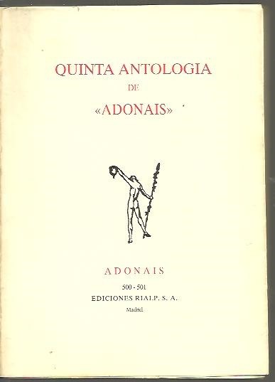 QUINTA ANTOLOGIA DE ADONAIS.