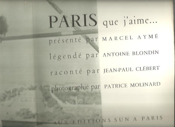 PARIS QUE J'AIME.