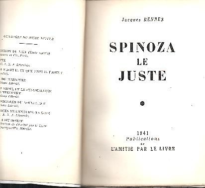 SPINOZA LE JUSTE.