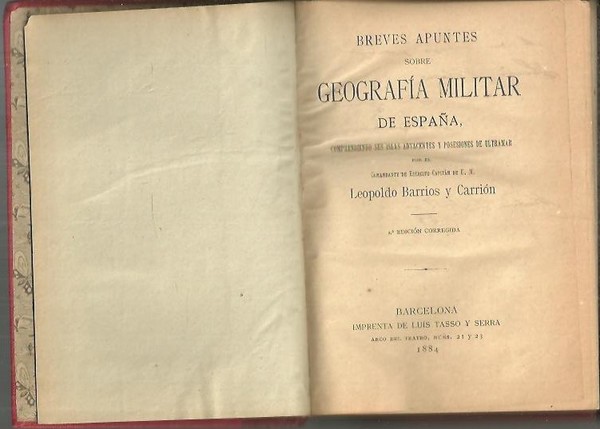 BREVES APUNTES SOBRE GEOGRAFIA MILITAR DE ESPAÑA, COMPRENDIENDO SUS ISLAS …
