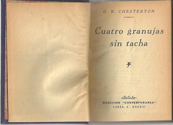 CUATRO GRANUJAS SIN TACHA.