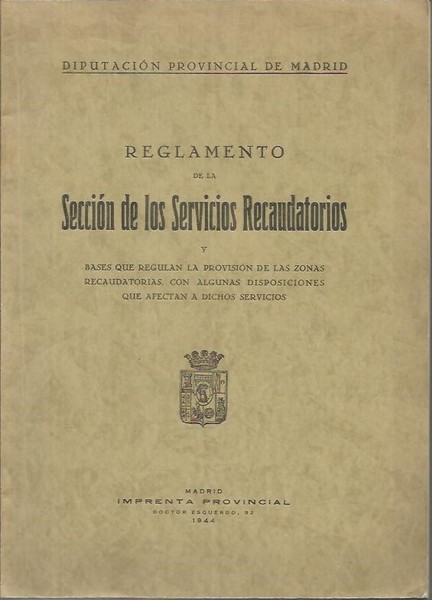REGLAMENTO DE LA SECCION DE LOS SERVICIOS RECAUDATORIOS Y BASES …