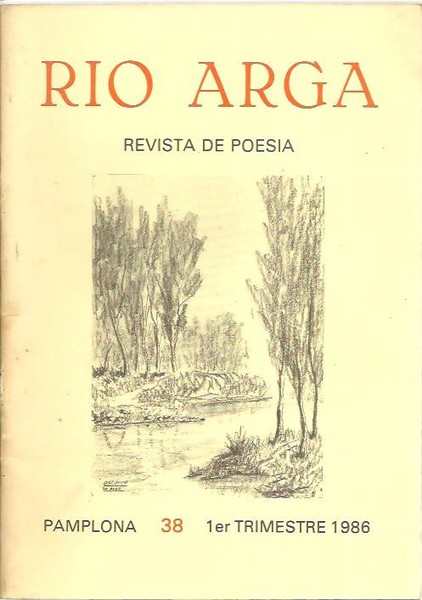 RIO ARGA. REVISTA DE POESIA. N. 38. PRIMER TRIMESTRE 1986.