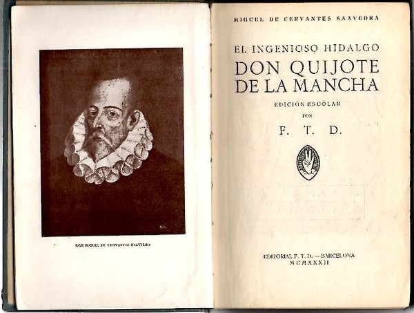 EL INGENIOSO HIDALGO DON QUIJOTE DE LA MANCHA. EDICION ESCOLAR.