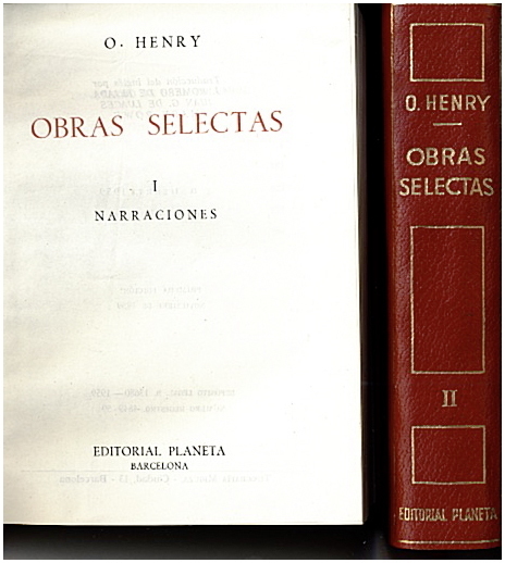 OBRAS SELECTAS. I. NARRACIONES. II. NARRACIONES.