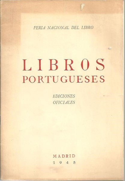 LIBROS PORTUGUESES. EDICIONES OFICIALES.