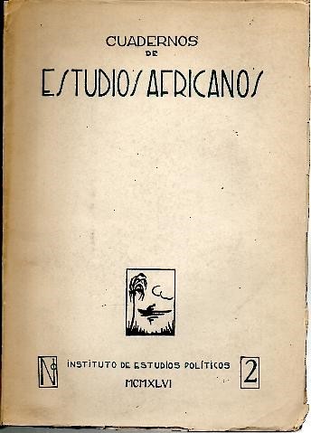 CUADERNOS DE ESTUDIOS AFRICANOS. N. 2.