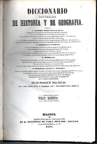 DICCIONARIO UNIVERSAL DE HISTORIA Y DE GEOGRAFIA. TOMO QUINTO. LUC-PAM.