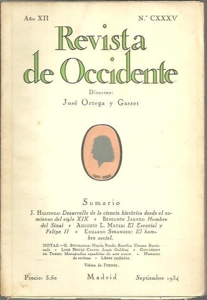 REVISTA DE OCCIDENTE. AÑO XII. NUM. CXXXV.