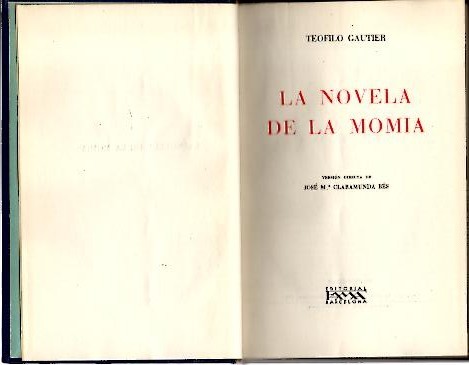 LA NOVELA DE LA MOMIA.