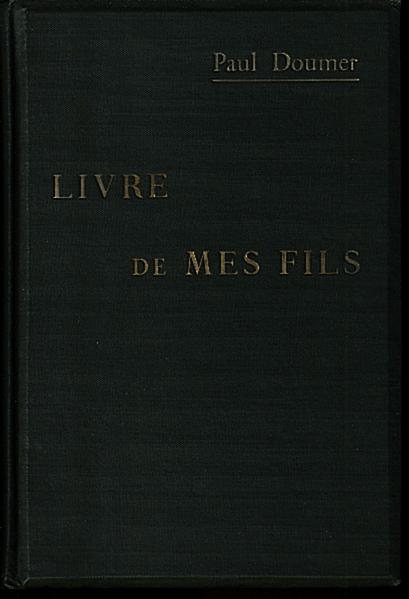 LIVRE DE MES FILS.