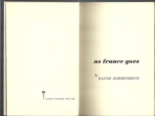 AS FRANCE GOES.