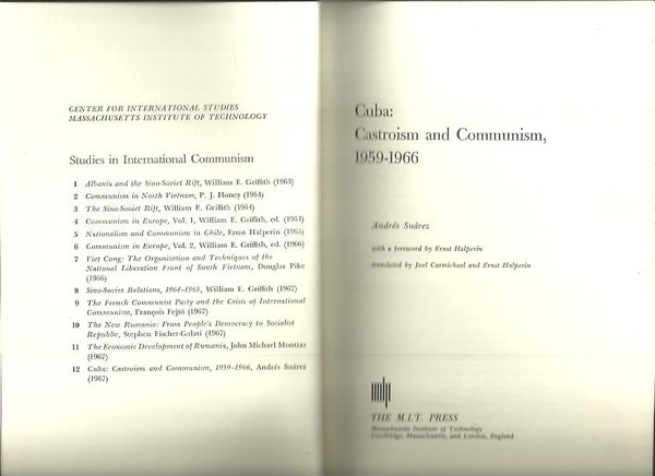 CUBA. CASTROISM AND COMMUNISM, 1959-1966.