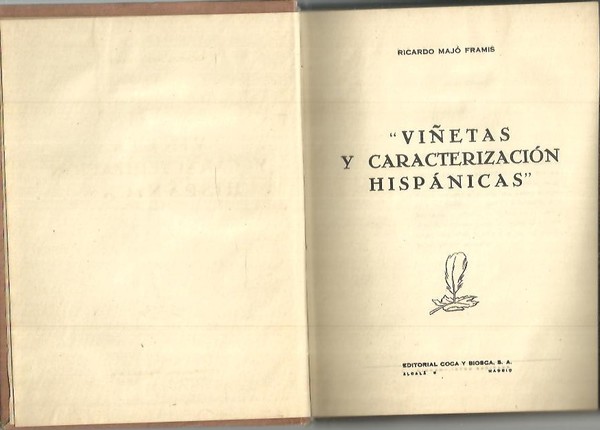 VIÑETAS Y CARACTERIZACION HISPANICAS.