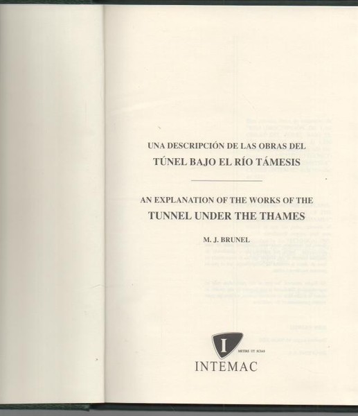 UNA DESCRIPCION DE LAS OBRAS DEL TUNEL BAJO EL RIO …