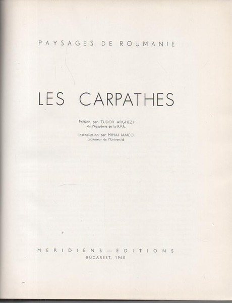 PAYSAGES DE ROUMANIE. LES CARPATHES.