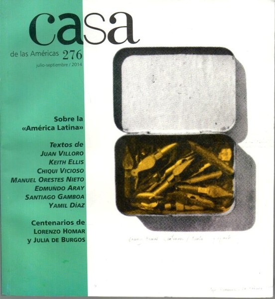 CASA DE LAS AMERICAS. AÑO LV. NUM. 276. JULIO-SEPTIEMBRE 2014.