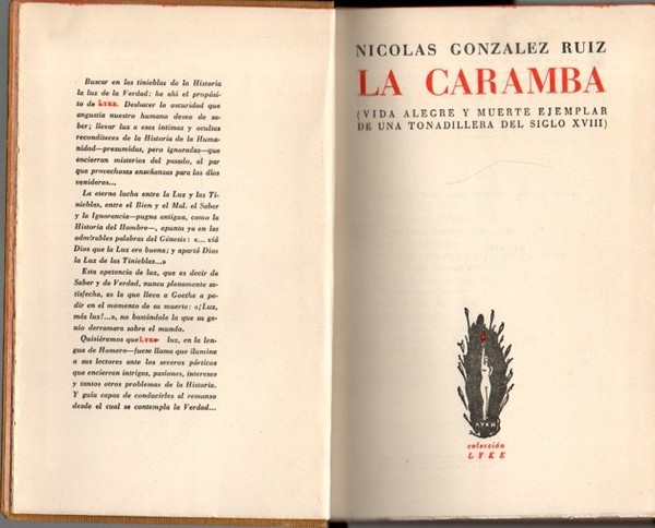 LA CARAMBA. (VIDA ALEGRE Y MUERTE EJEMPLAR DE UNA TONADILLERA …