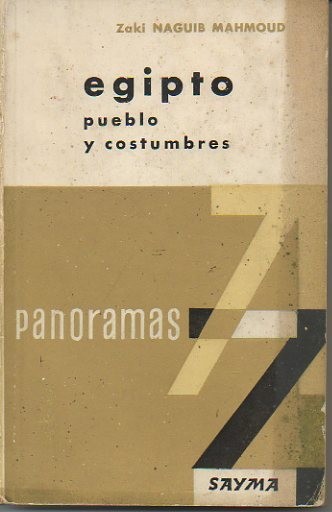 EGIPTO. PUEBLO Y COSTUMBRES.