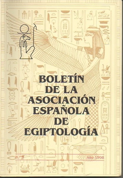 BOLETIN DE LA ASOCIACION ESPAÑOLA DE EGIPTOLOGIA. N. 8. AÑOS …