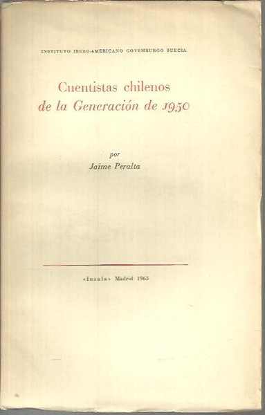 CUENTISTAS CHILENOS DE LA GENERACION DE 1950.
