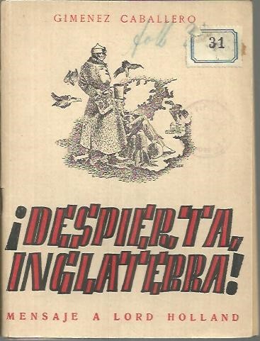 ¡DESPIERTA, INGLATERRA!. MENSAJE A LORD HOLLAND.
