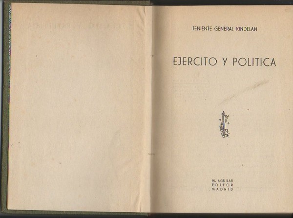 EJERCITO Y POLITICA.