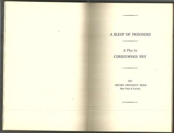 A SLEEP OF PRISONERS.