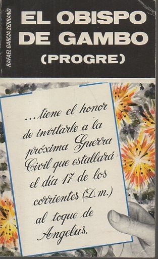 EL OBISPO DE GAMBO. (PROGRE).